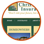 Chris Black Insurance corporate web design
